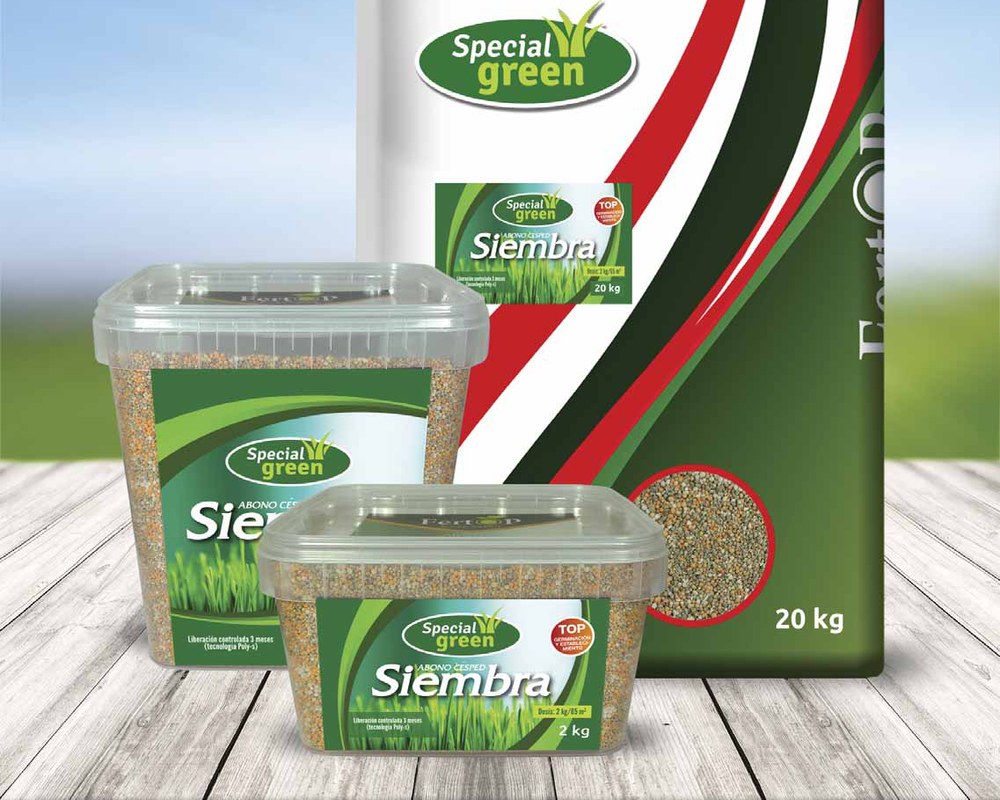 Abono Special Green para césped, formatos de 1 y 2 kg y saco de 20 kg